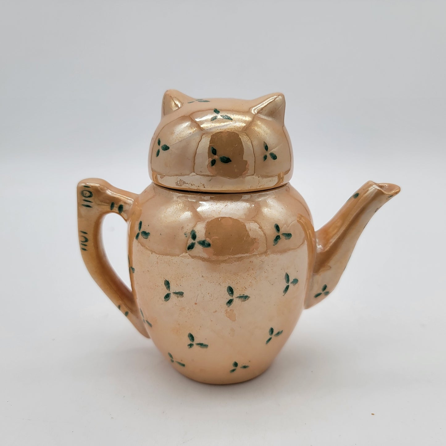 Pier 1 Lusterware Owl Teapot