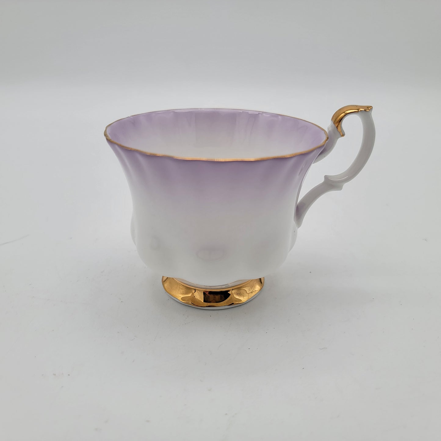 Royal Albert Rainbow Pastel Purple Teacup and Saucer