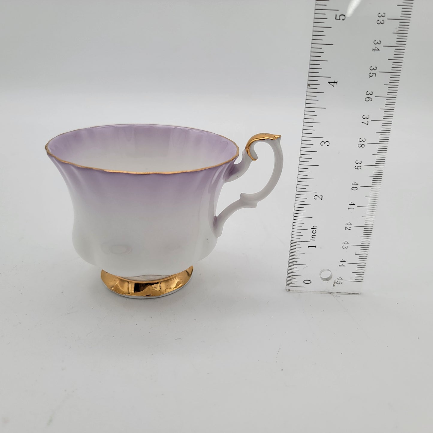 Royal Albert Rainbow Pastel Purple Teacup and Saucer