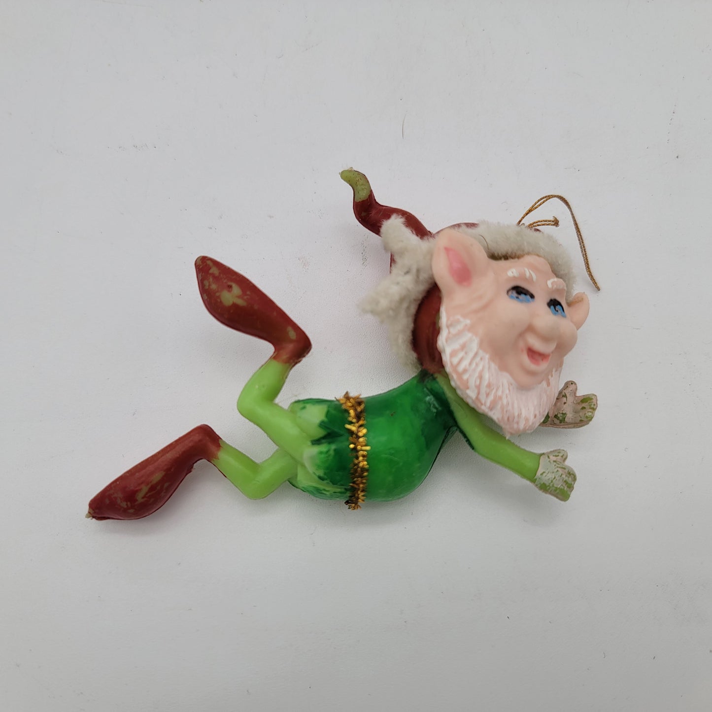 Vintage Elf Plastic Kitsch Ornament