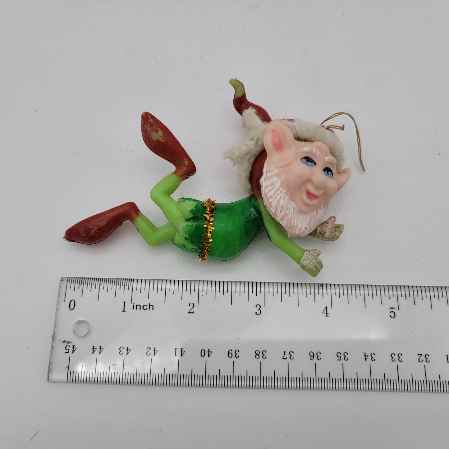 Vintage Elf Plastic Kitsch Ornament