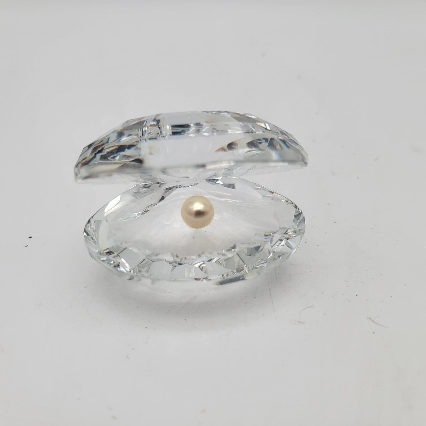 Swarovski Crystal Clam Shell with Pearl