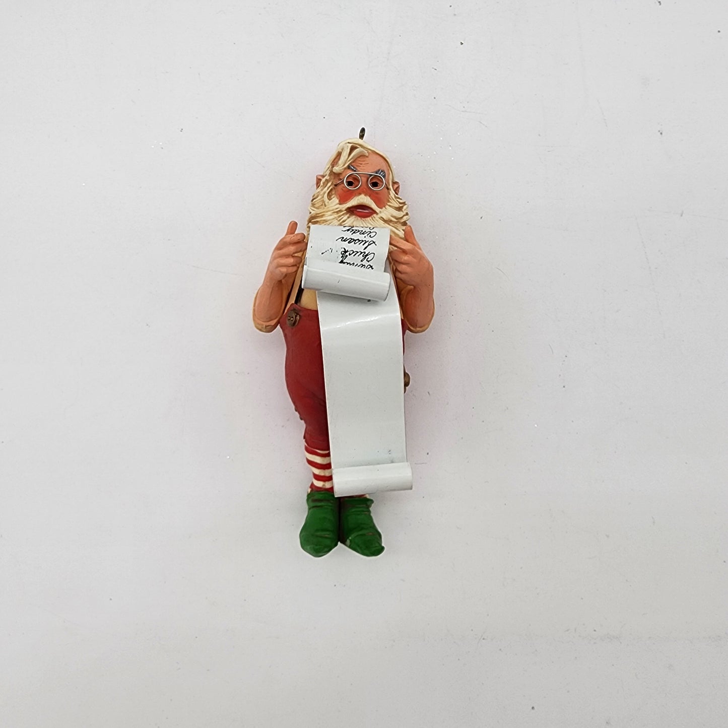 Santa Claus with List Ornament