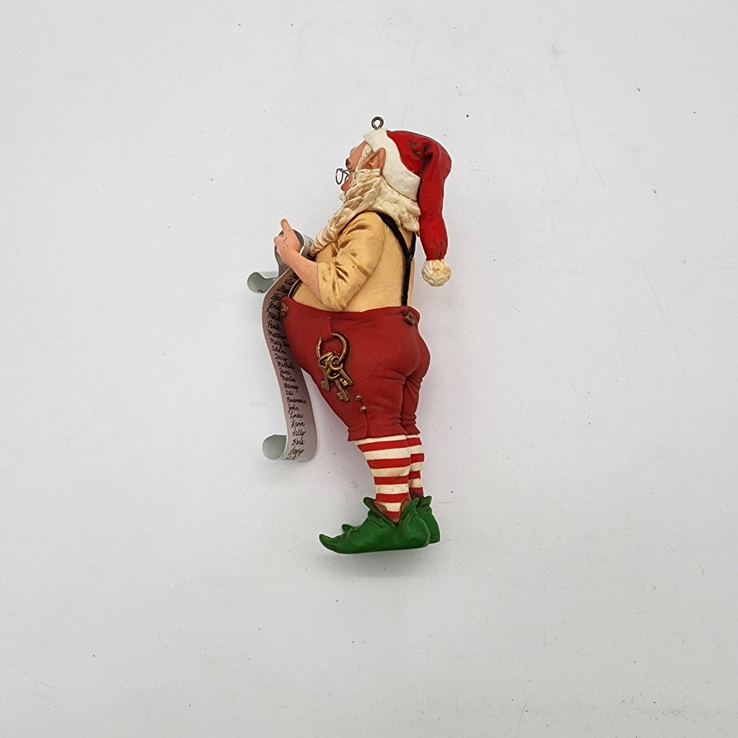 Santa Claus with List Ornament