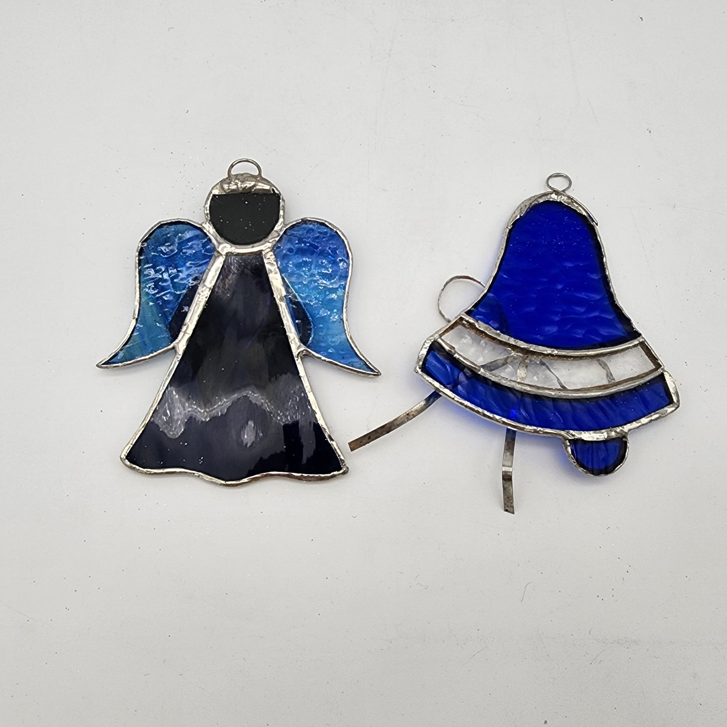 Pair of Stained Glass Ornaments