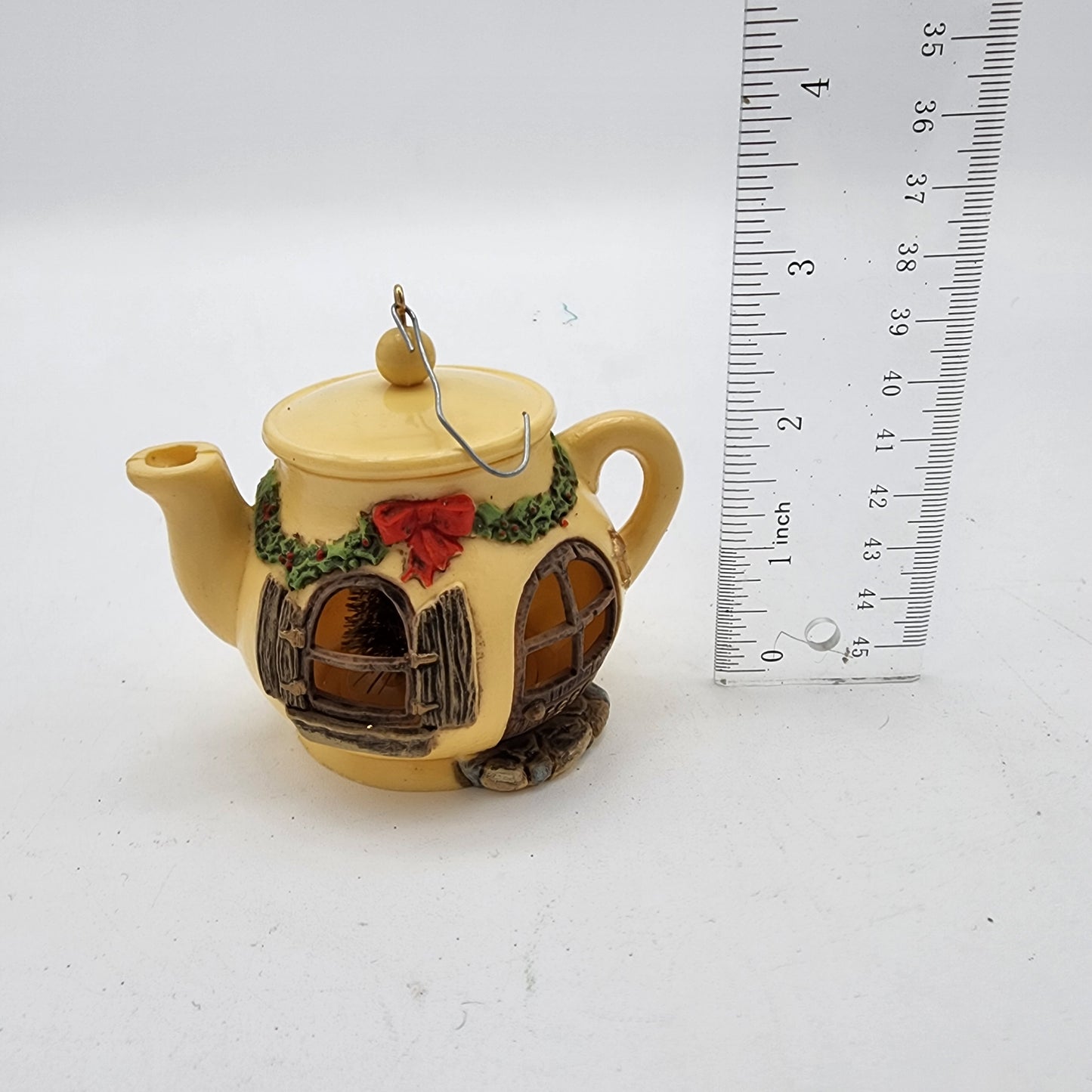 Vintage Teapot Diorama Ornament