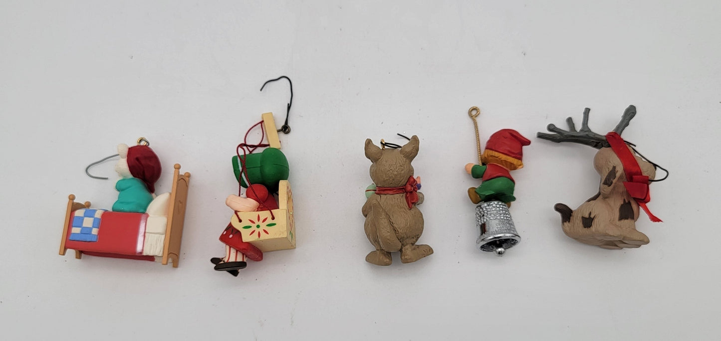 5 Vintage Christmas Ornaments