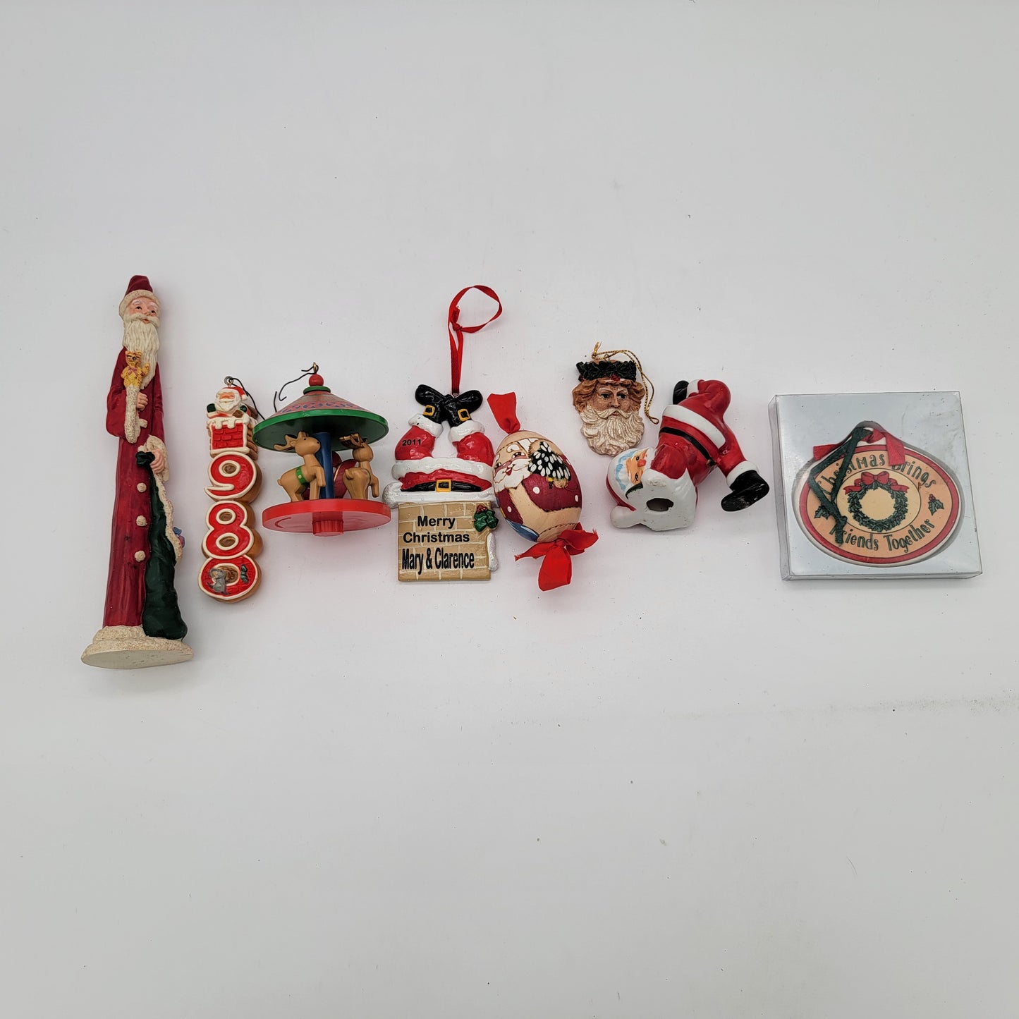 8 Vintage Christmas Ornaments