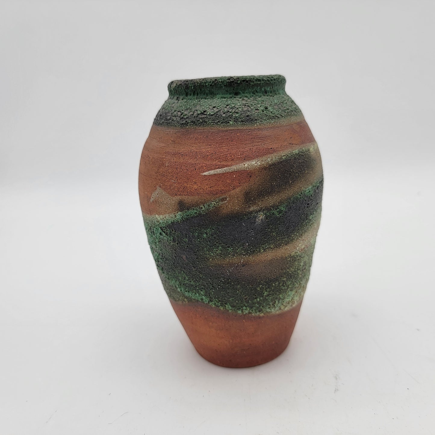 Beautiful Pottery Vase Turquoise Green Glaze