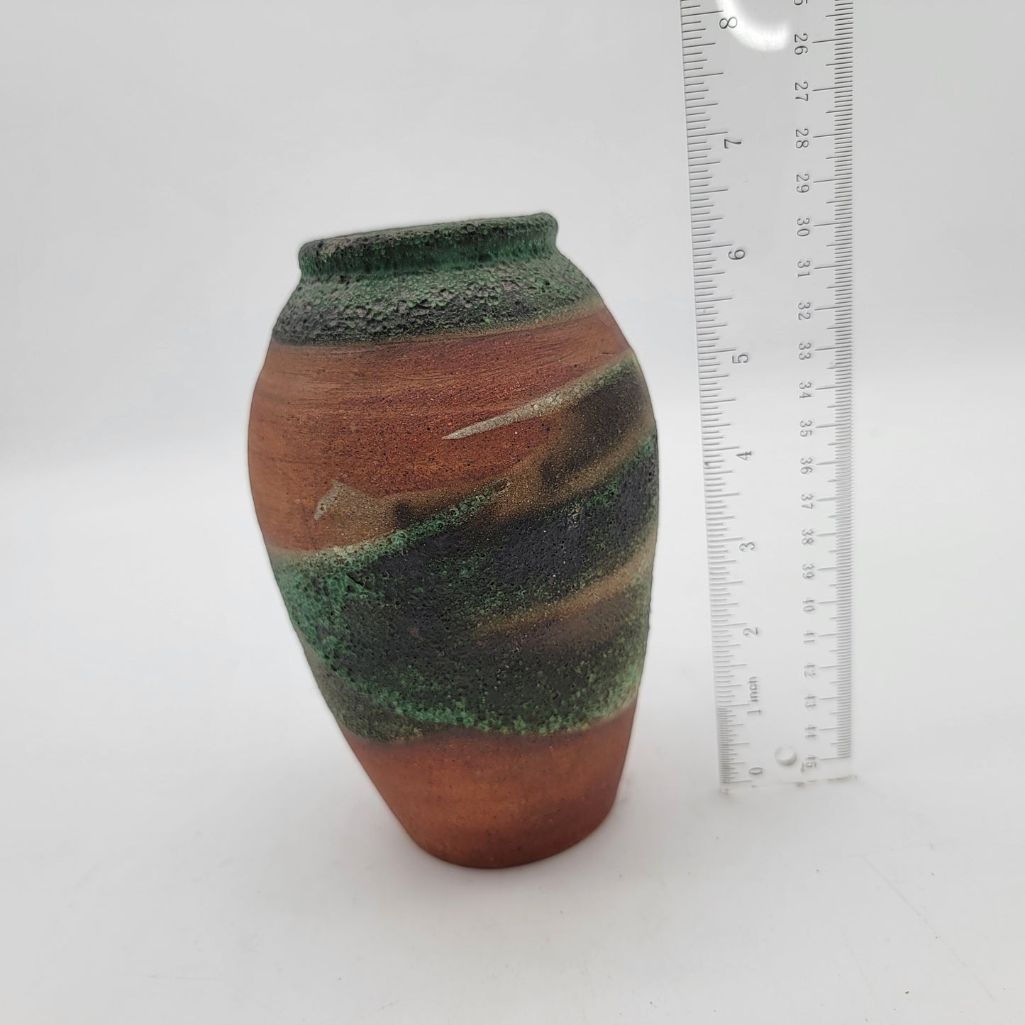 Beautiful Pottery Vase Turquoise Green Glaze