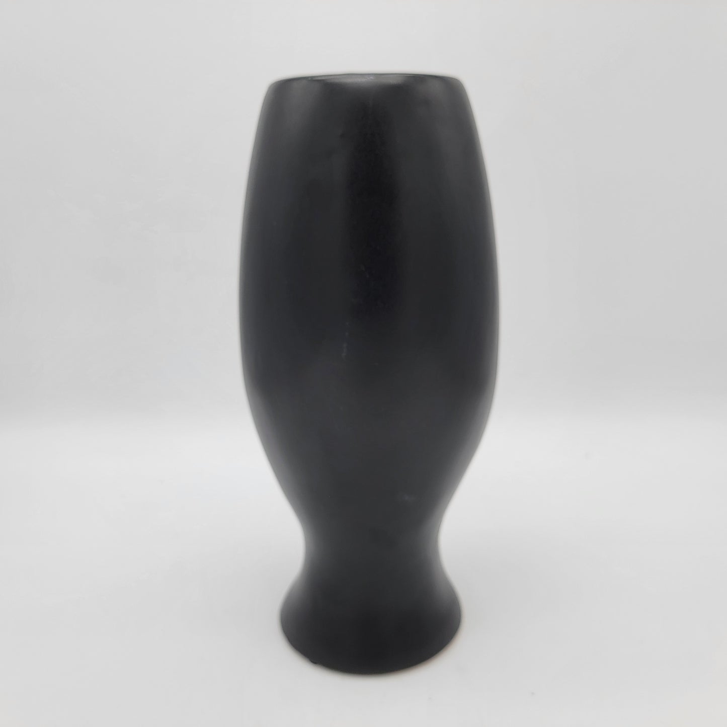 Mikasa Black Pottery Face Vase 12"