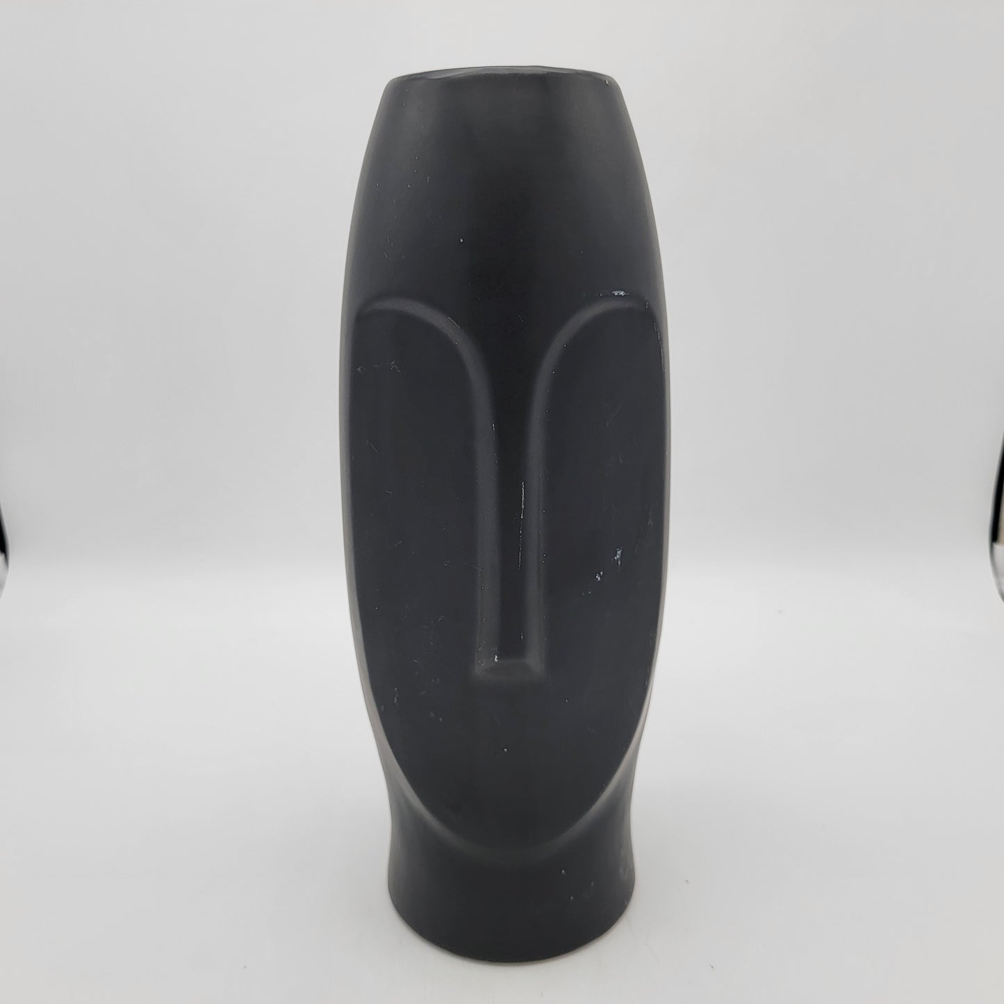 Mikasa Black Pottery Face Vase 14" (Copy)