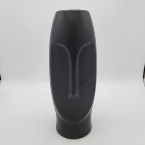 Mikasa Black Pottery Face Vase 14" (Copy)