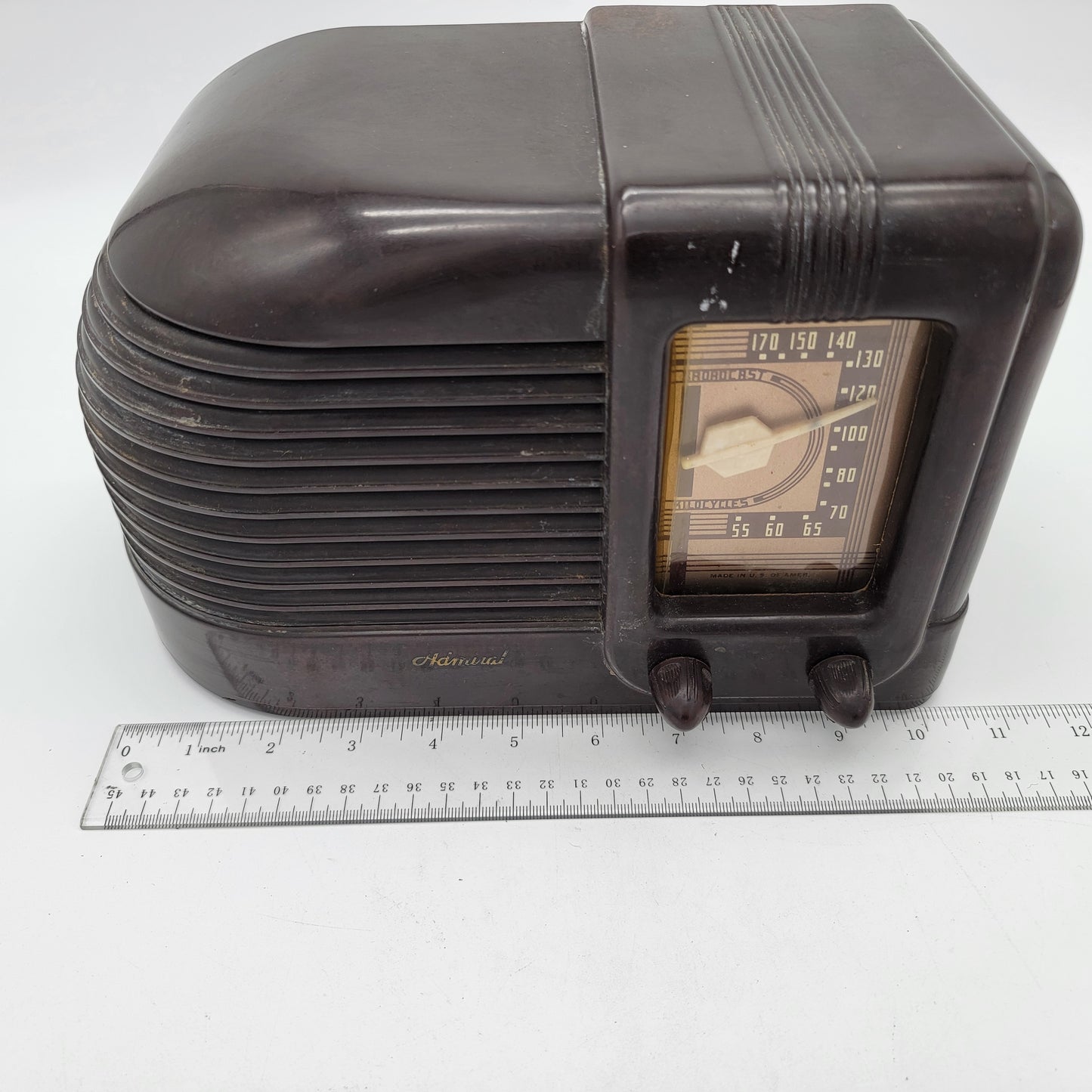 1939 Admiral Bakelite 371-5RL Art Deco Bakelite Radio