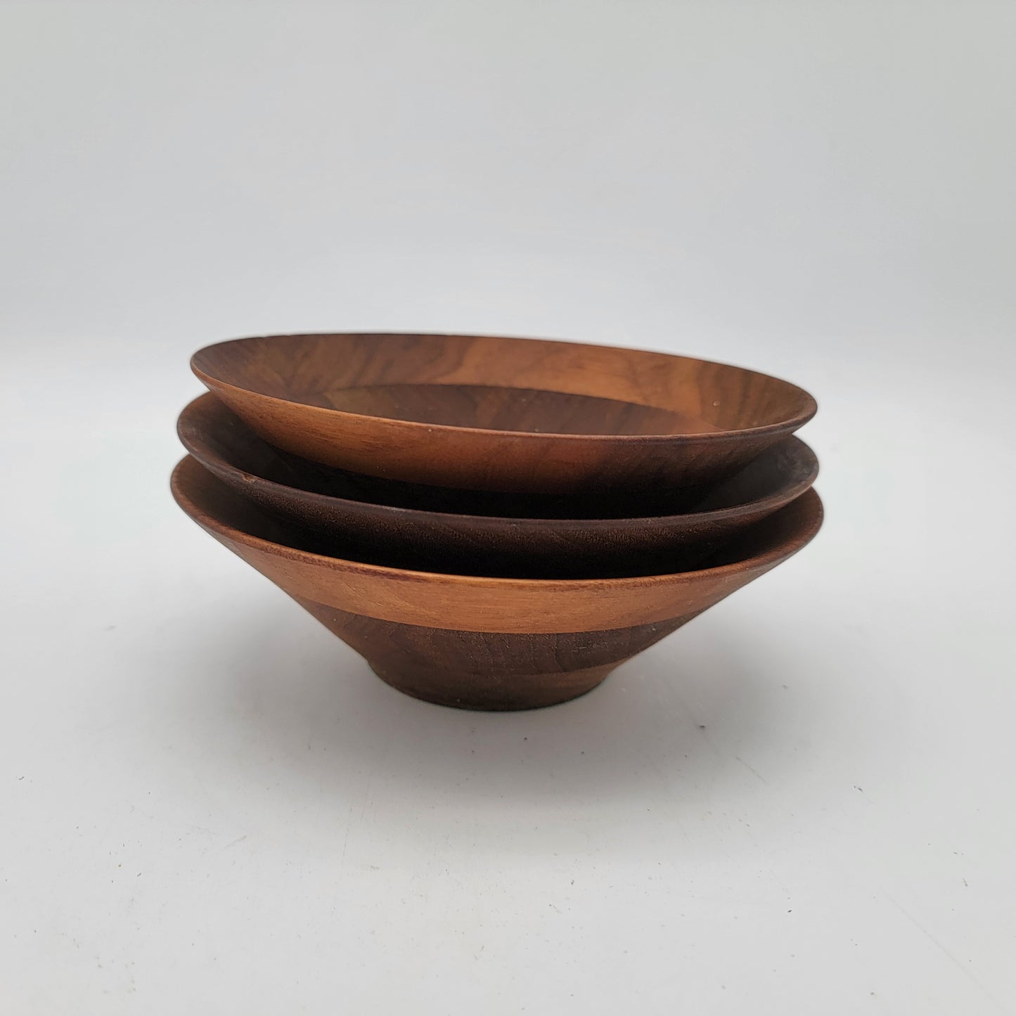 Acacia Wood Salad Bowls Set of 3