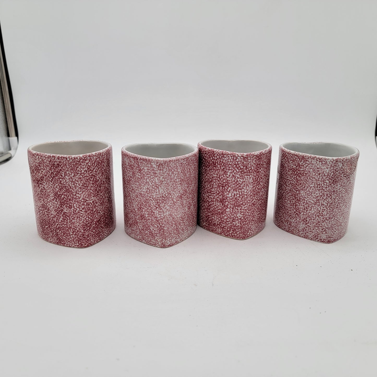 Set of 4 Heart Shaped Mugs ABC 1996