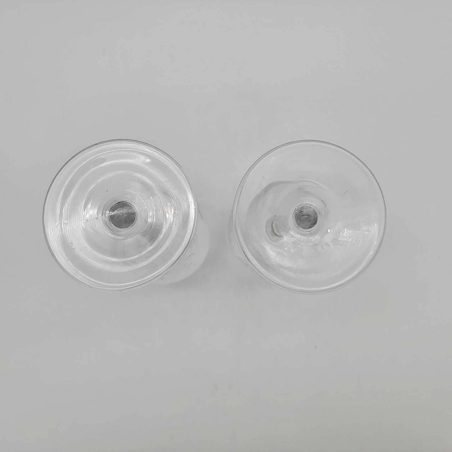 Pair of Pier 1 Crackle Glass Wine Glasses