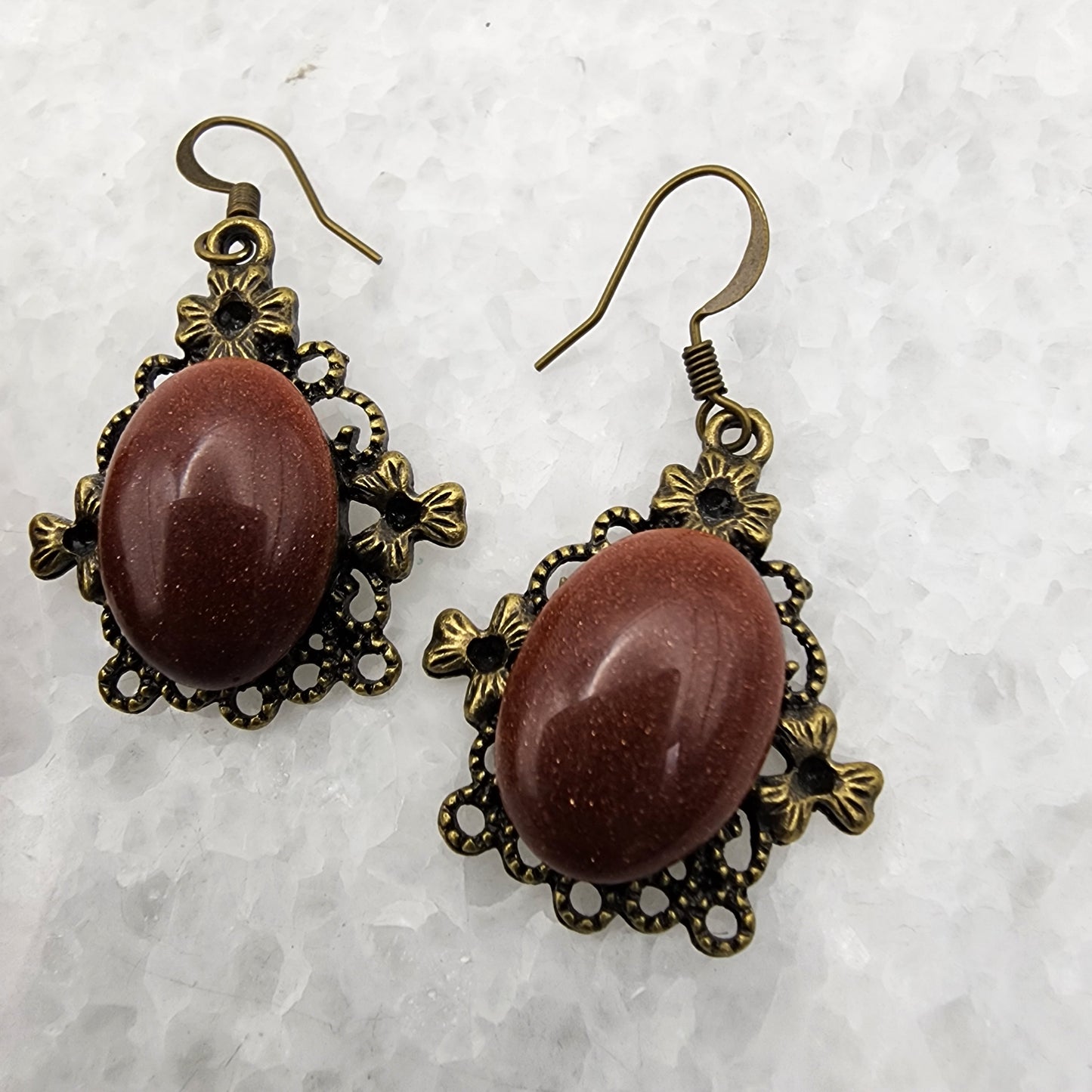 Goldstone Bracelet and Earrings