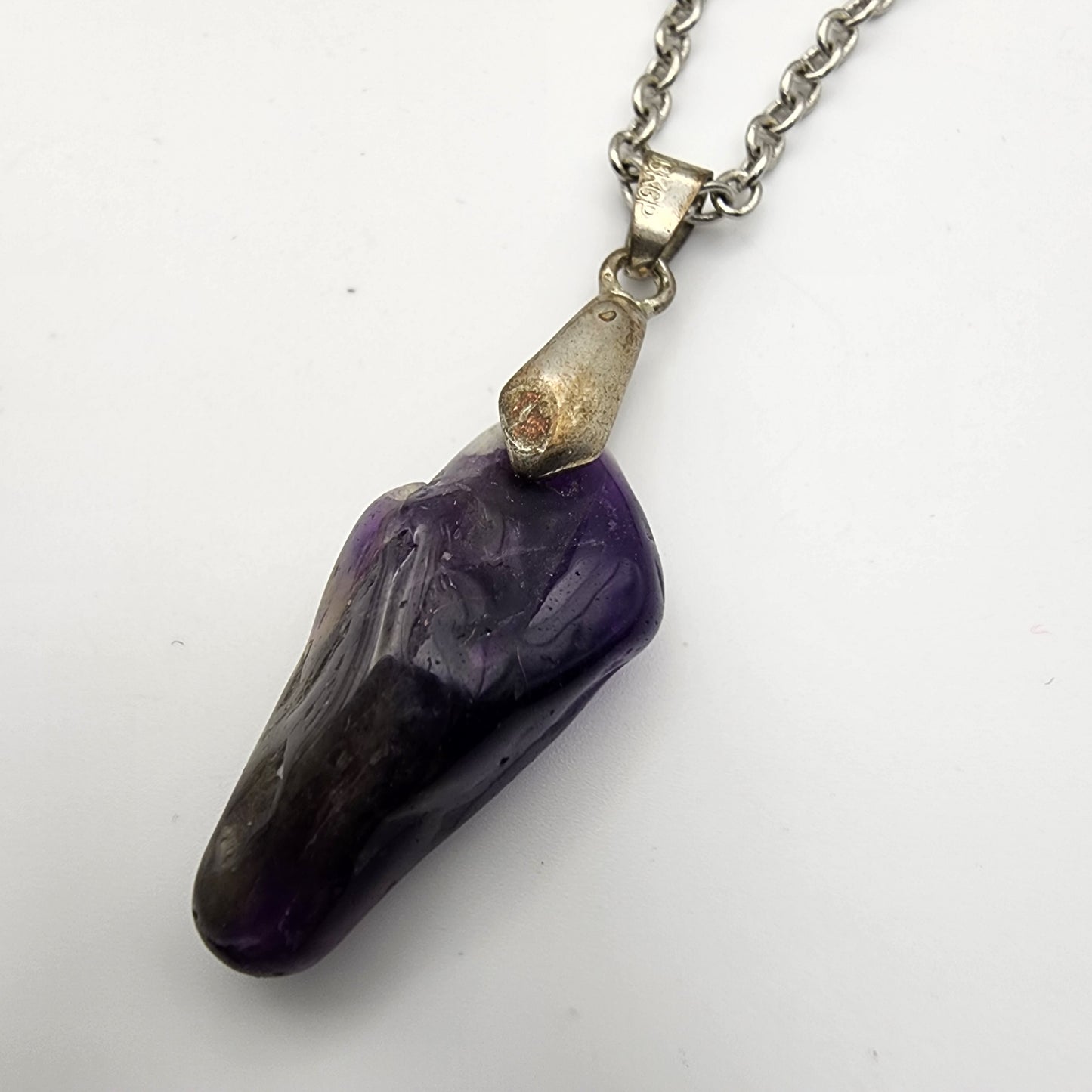 18KGP Amethyst Point Pendant Necklace