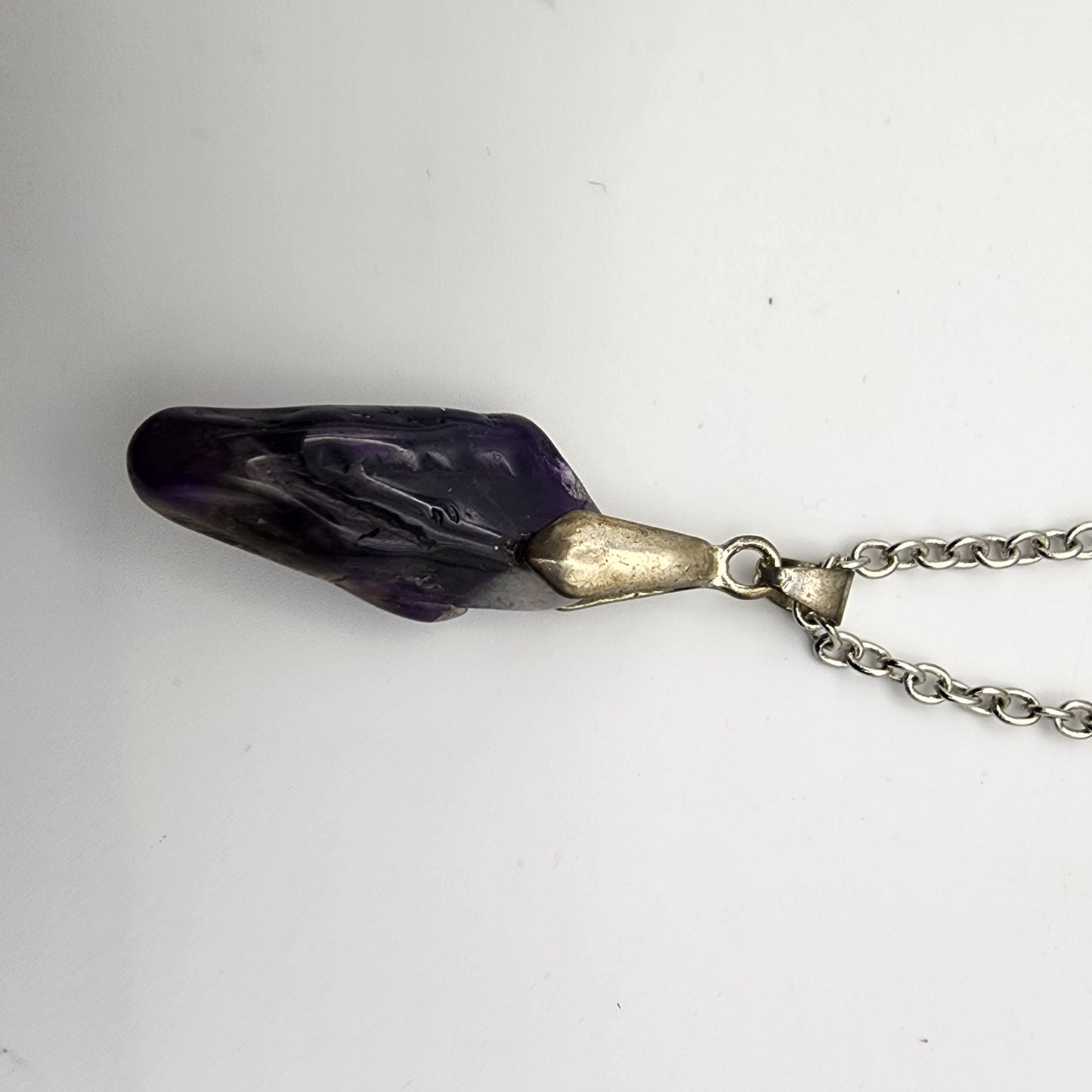 18KGP Amethyst Point Pendant Necklace