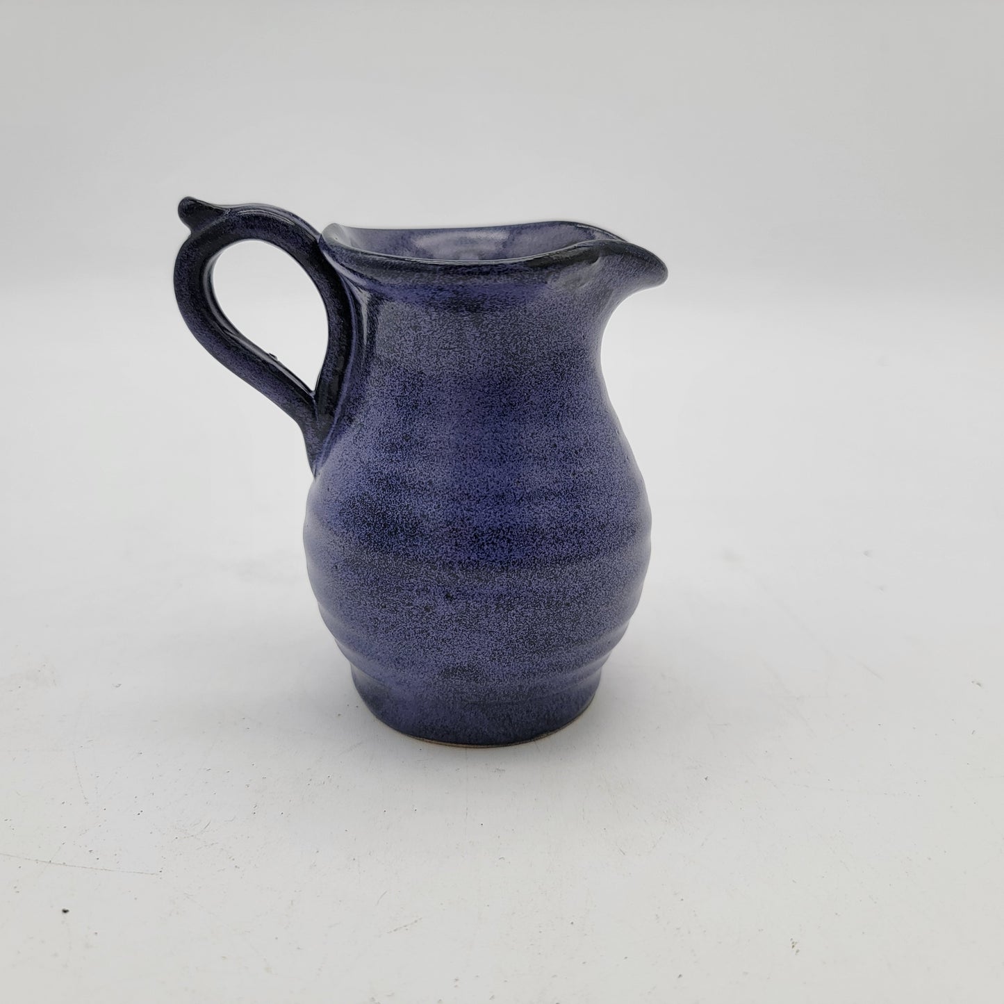 Lysgaard Roros Norway Blue Pottery Creamer