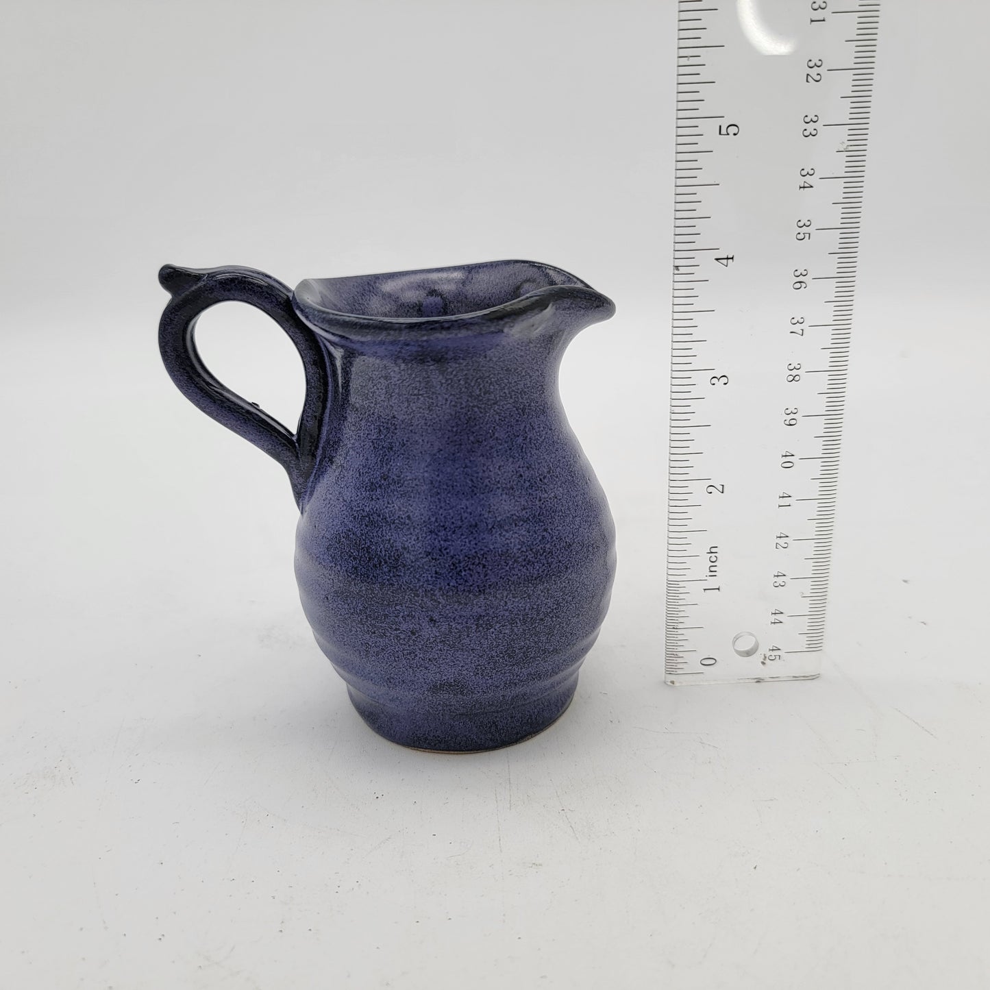 Lysgaard Roros Norway Blue Pottery Creamer