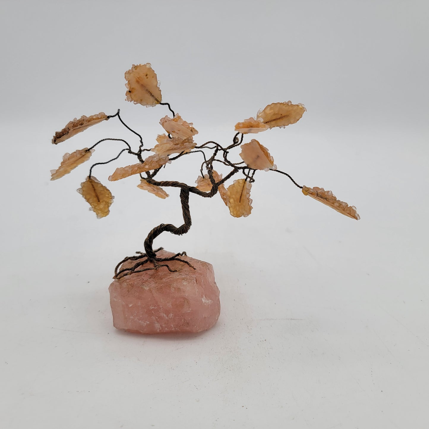 Citrine and Quartz Gemstone Tree