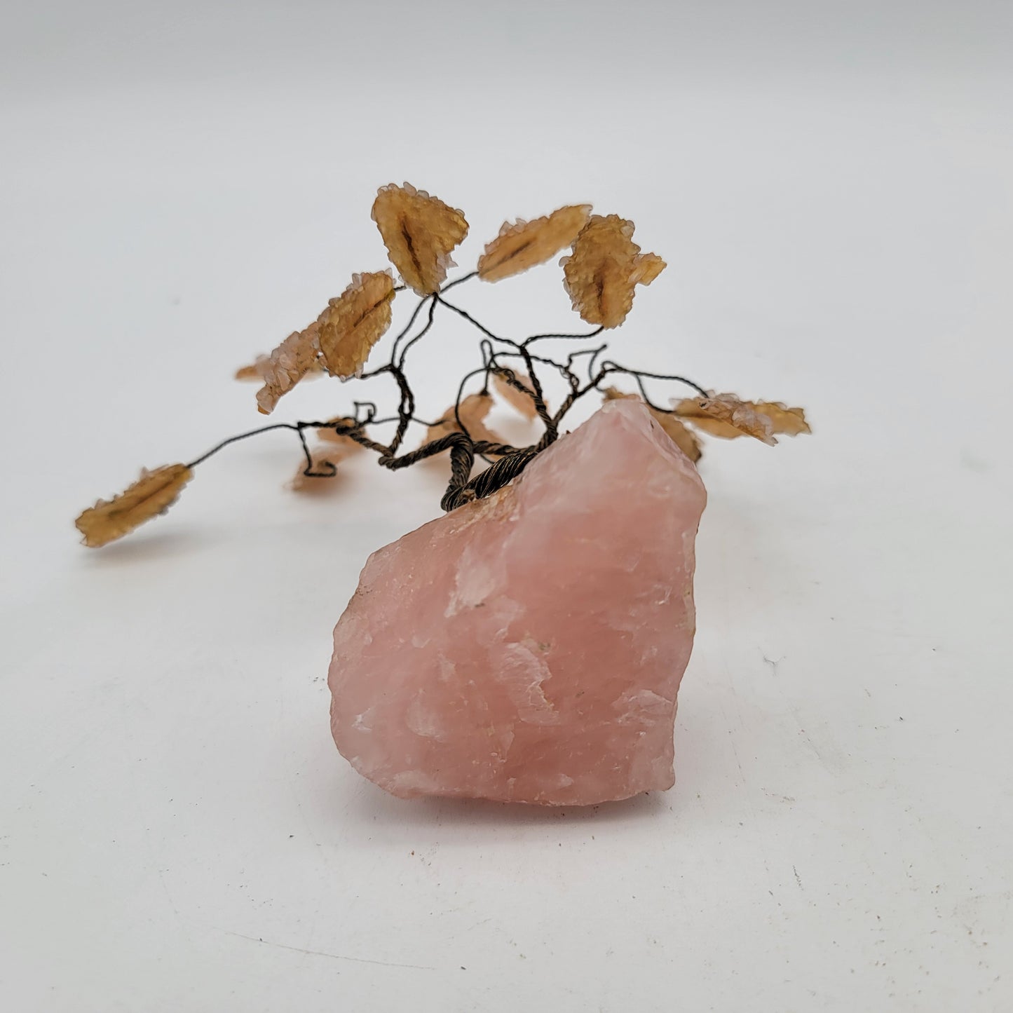 Citrine and Quartz Gemstone Tree