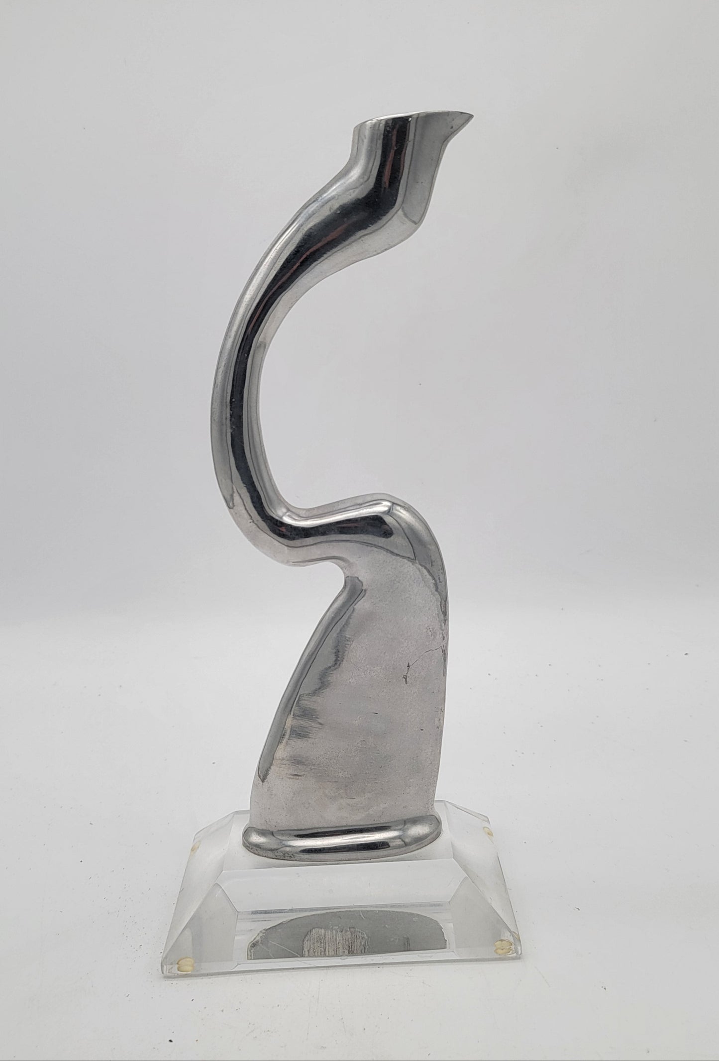 Pair of Aluminum Arclumis Swan Candlesticks by Matthew Hilton for SCP England, 1987