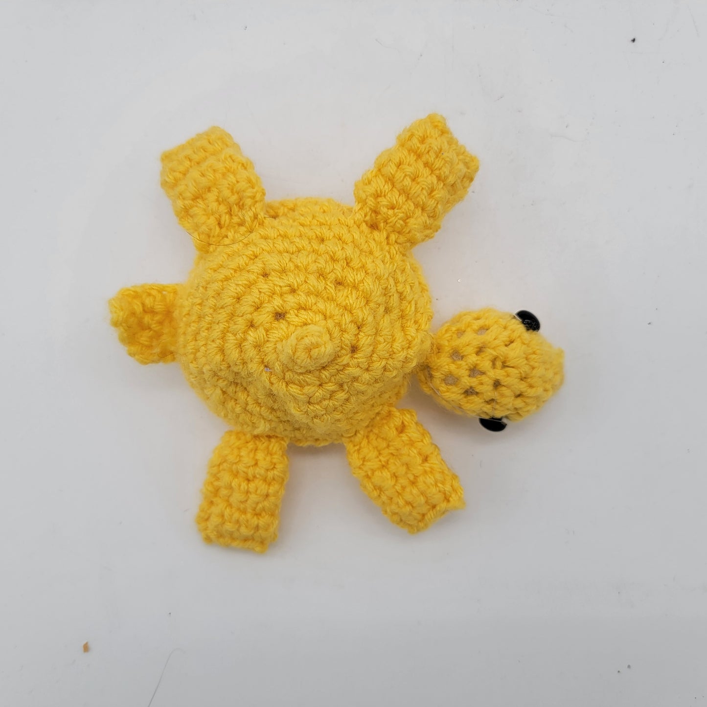 Hand Crocheted Turtle Lemon Yellow