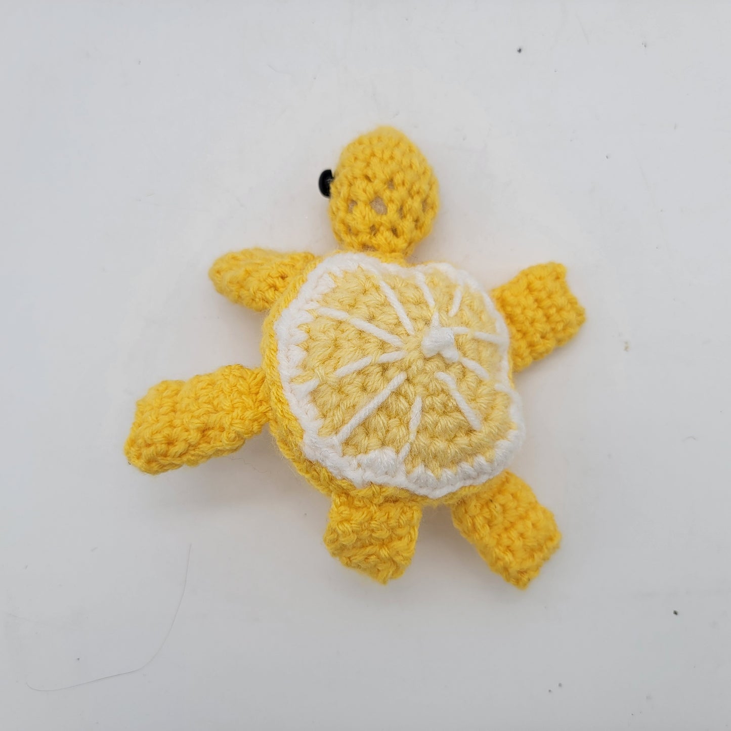 Hand Crocheted Turtle Lemon Yellow