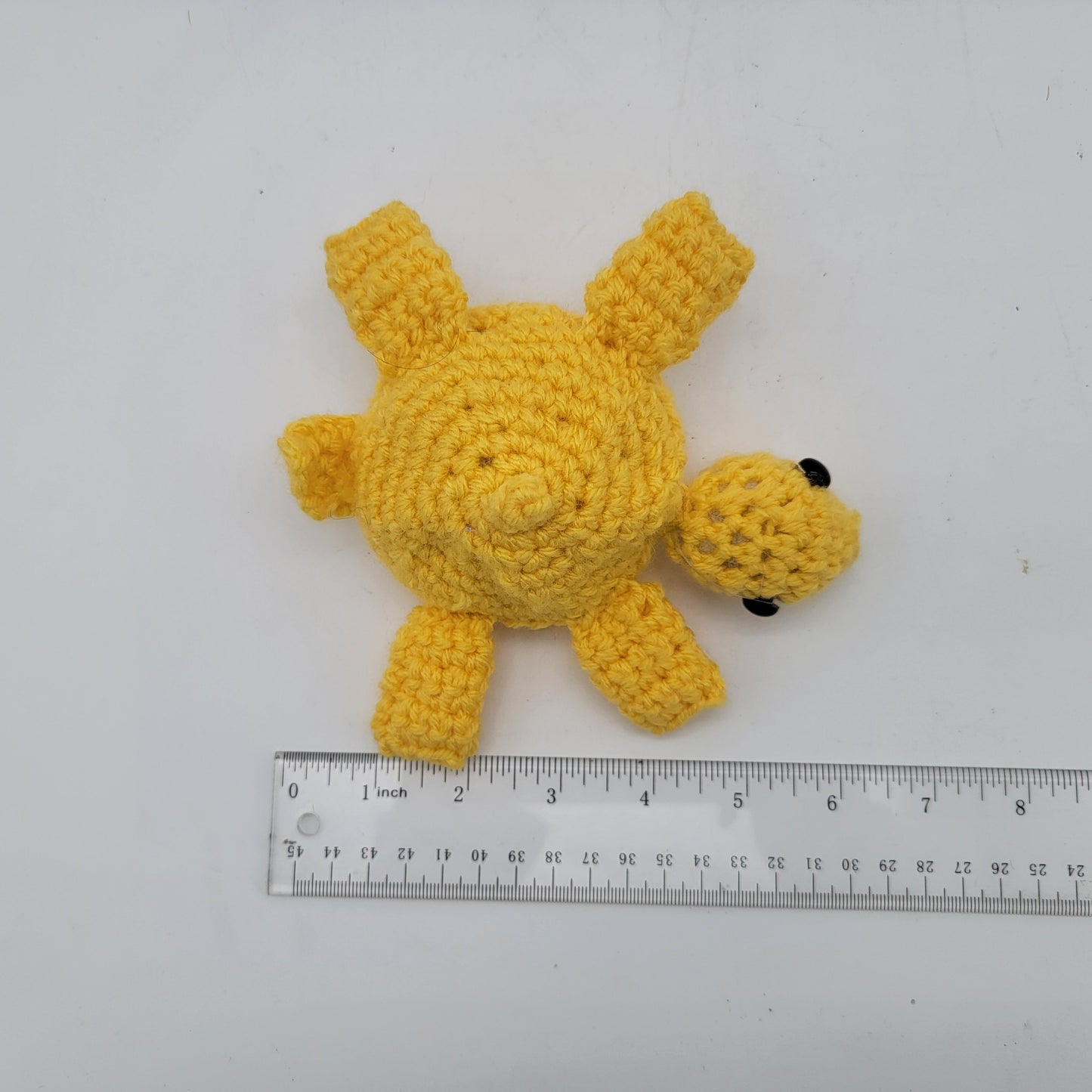 Hand Crocheted Turtle Lemon Yellow