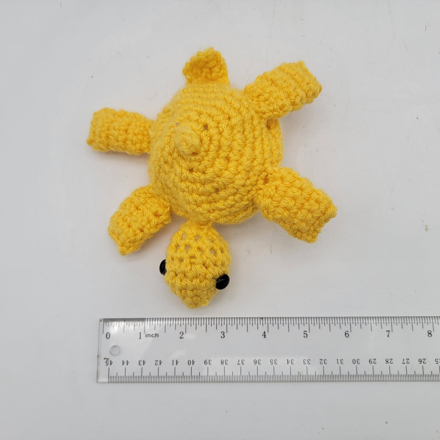 Hand Crocheted Turtle Lemon Yellow