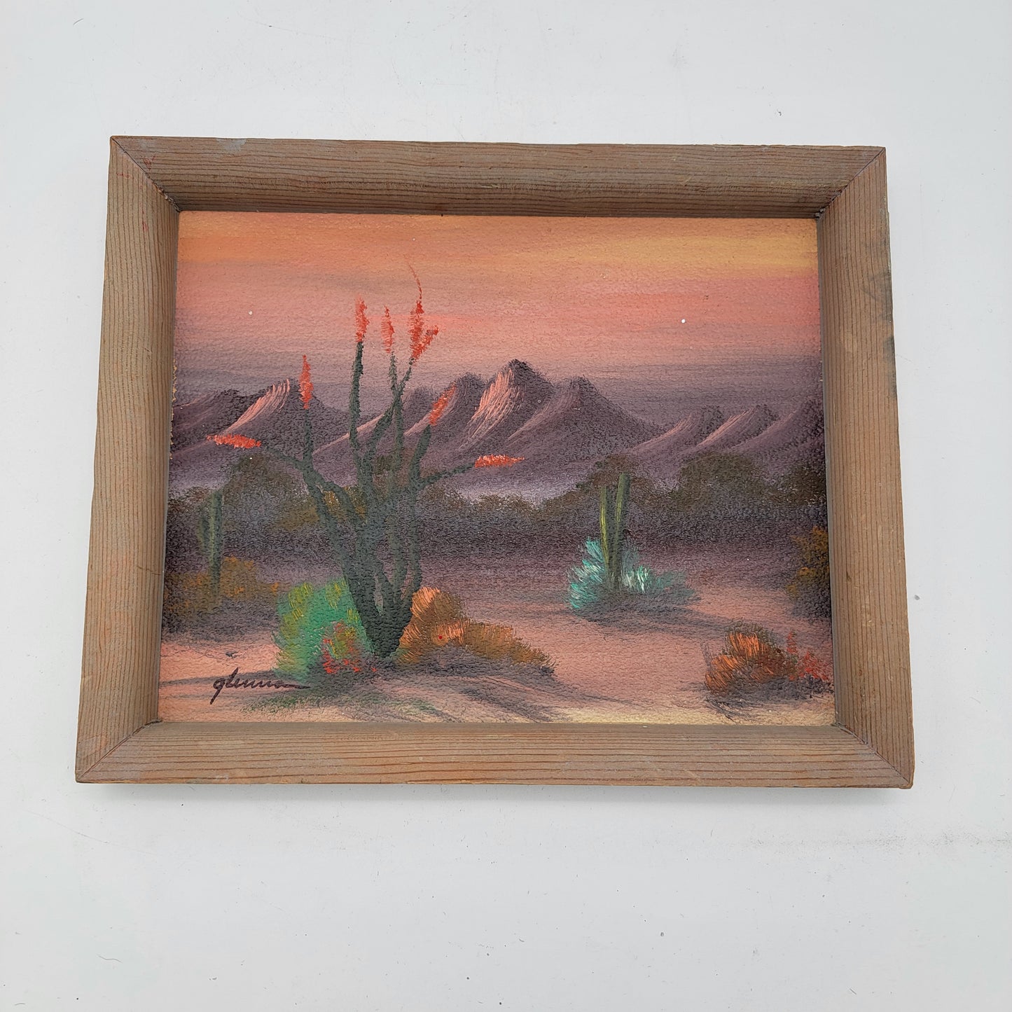 Original Painting of Southwest Mountain Desert Landscape