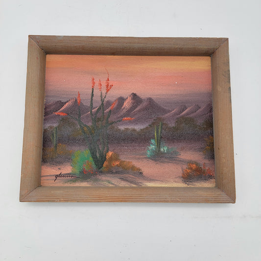 Original Painting of Southwest Mountain Desert Landscape