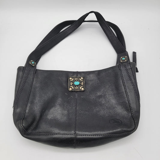 Vintage Sergios Collection Black Leather Purse