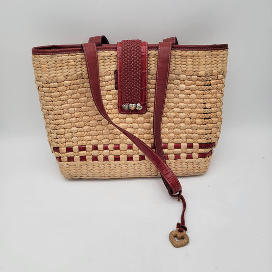 Brighton Raffia Woven Tote Bag