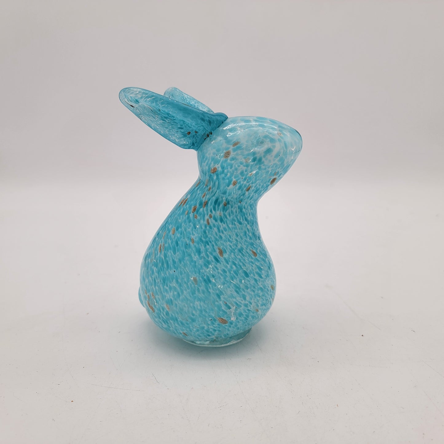 Art Glass Bunny Blue