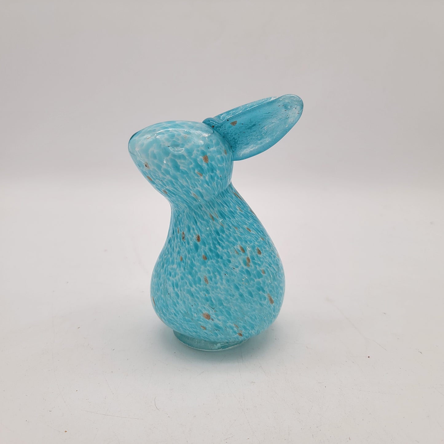 Art Glass Bunny Blue