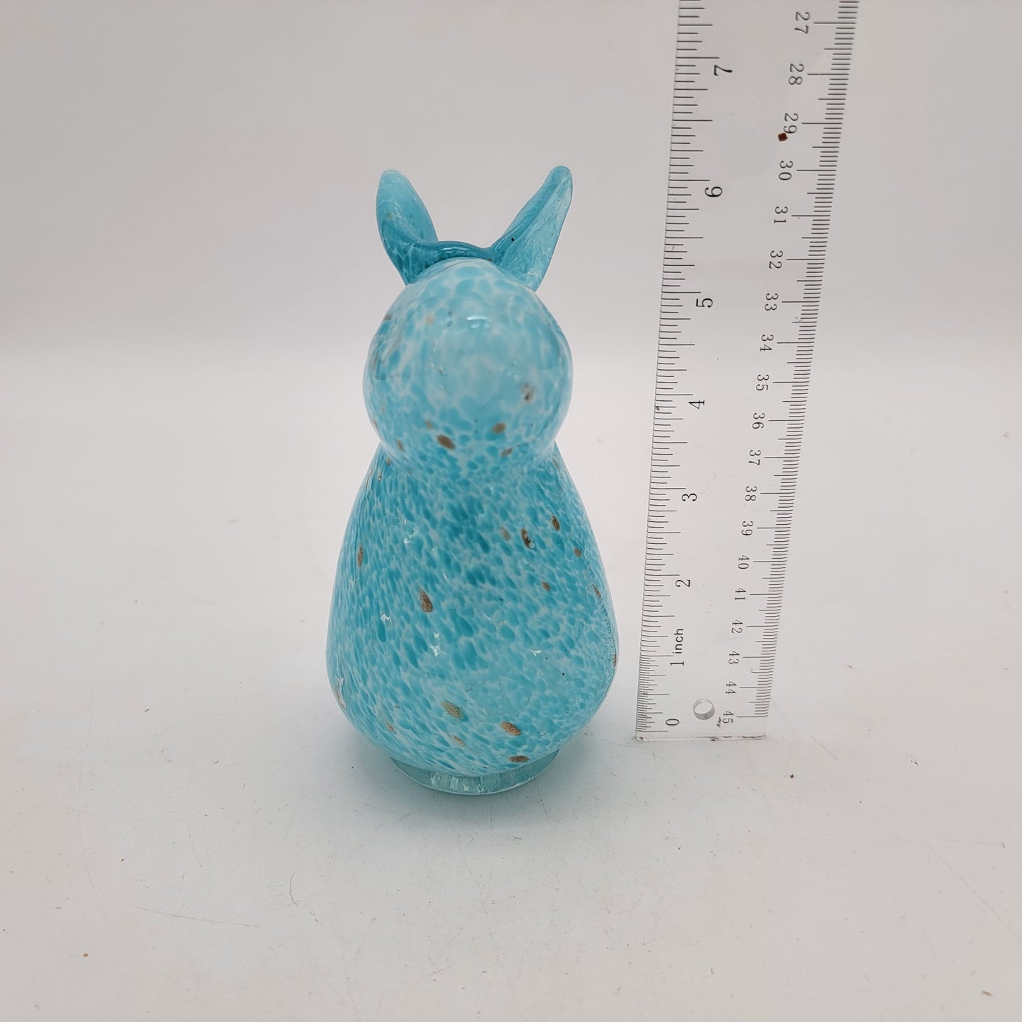 Art Glass Bunny Blue