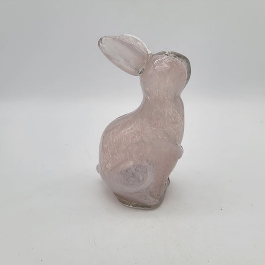 Art Glass Bunny Light Pink