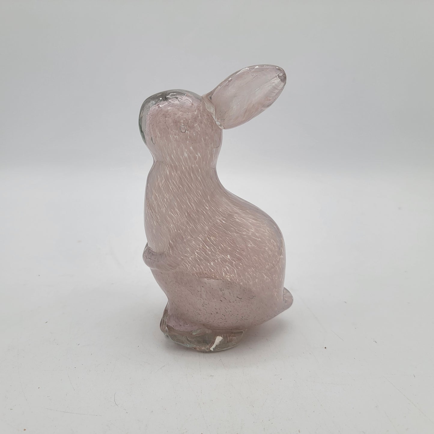 Art Glass Bunny Light Pink