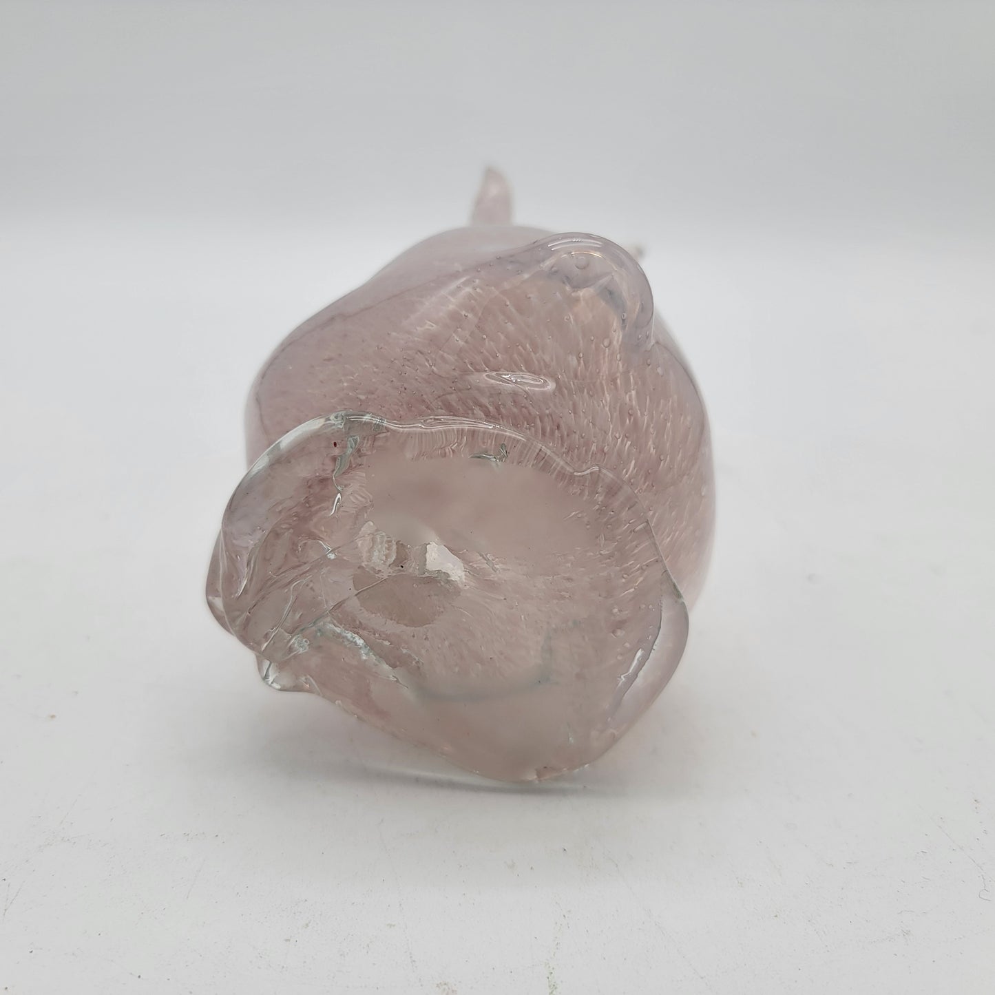 Art Glass Bunny Light Pink