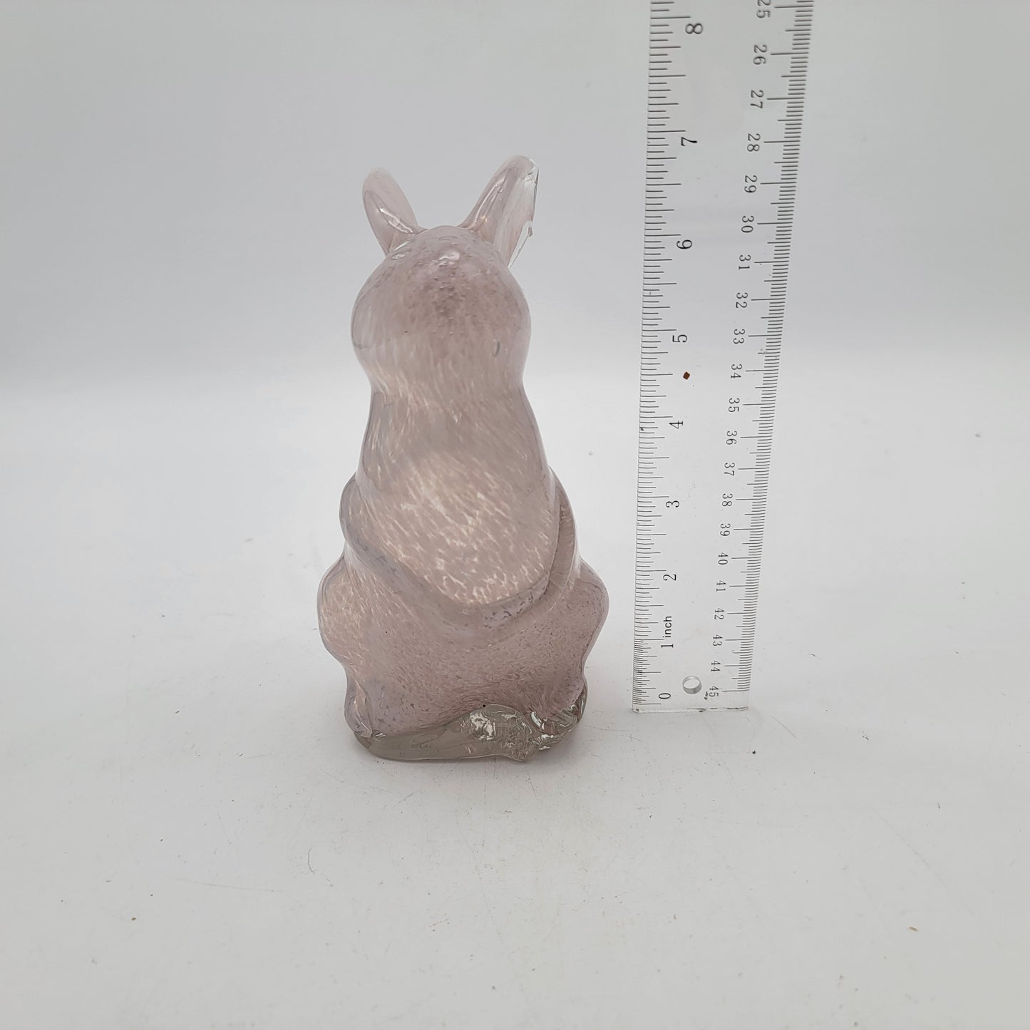 Art Glass Bunny Light Pink