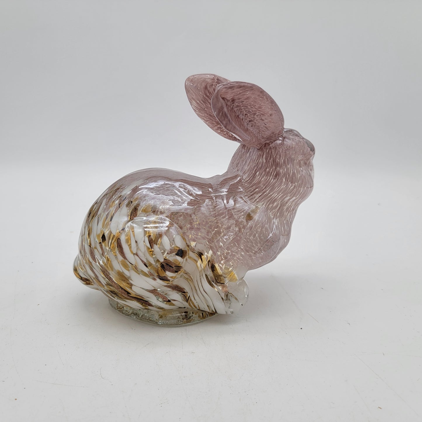 Art Glass Bunny Sitting