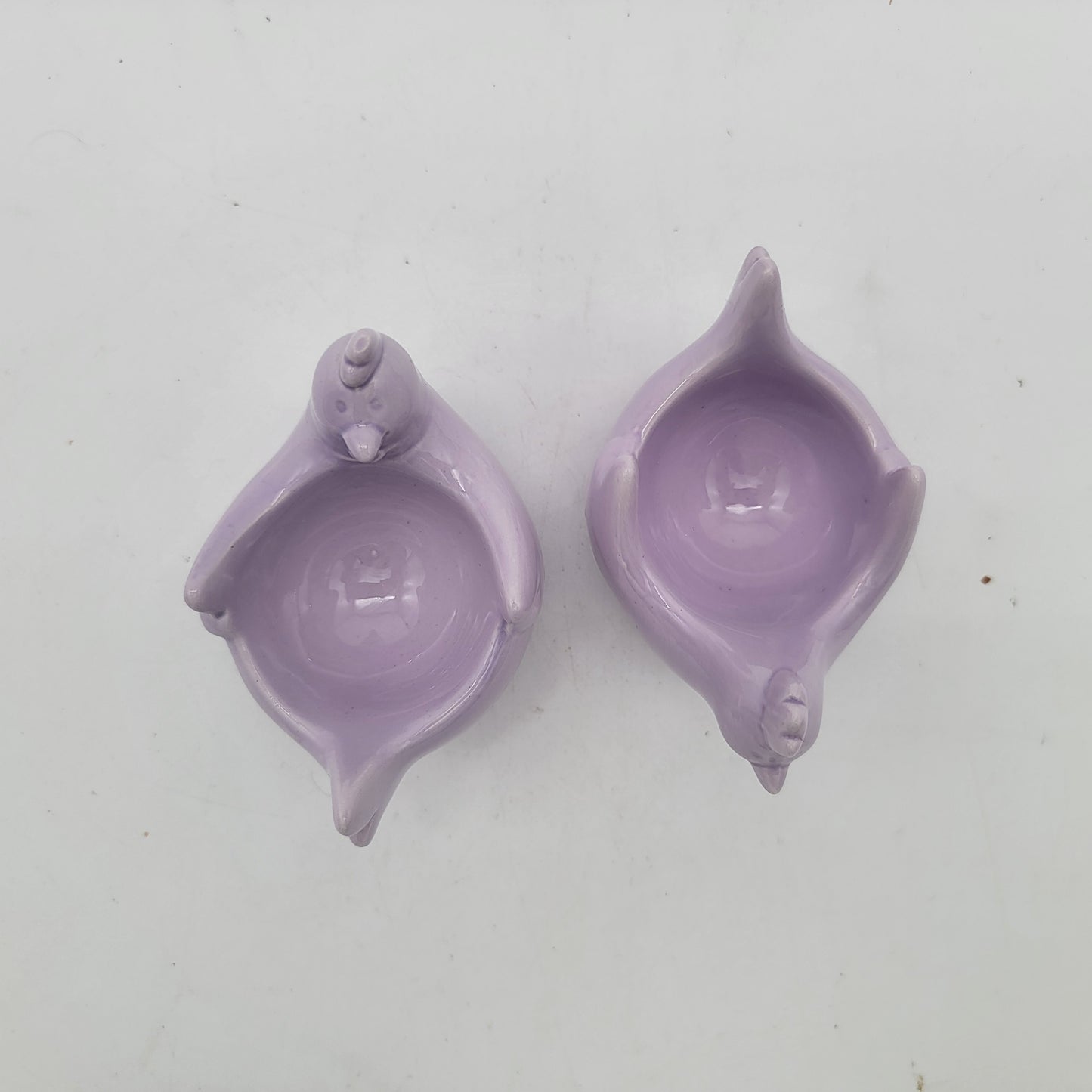 Pair of Purple Chicken Egg Holders