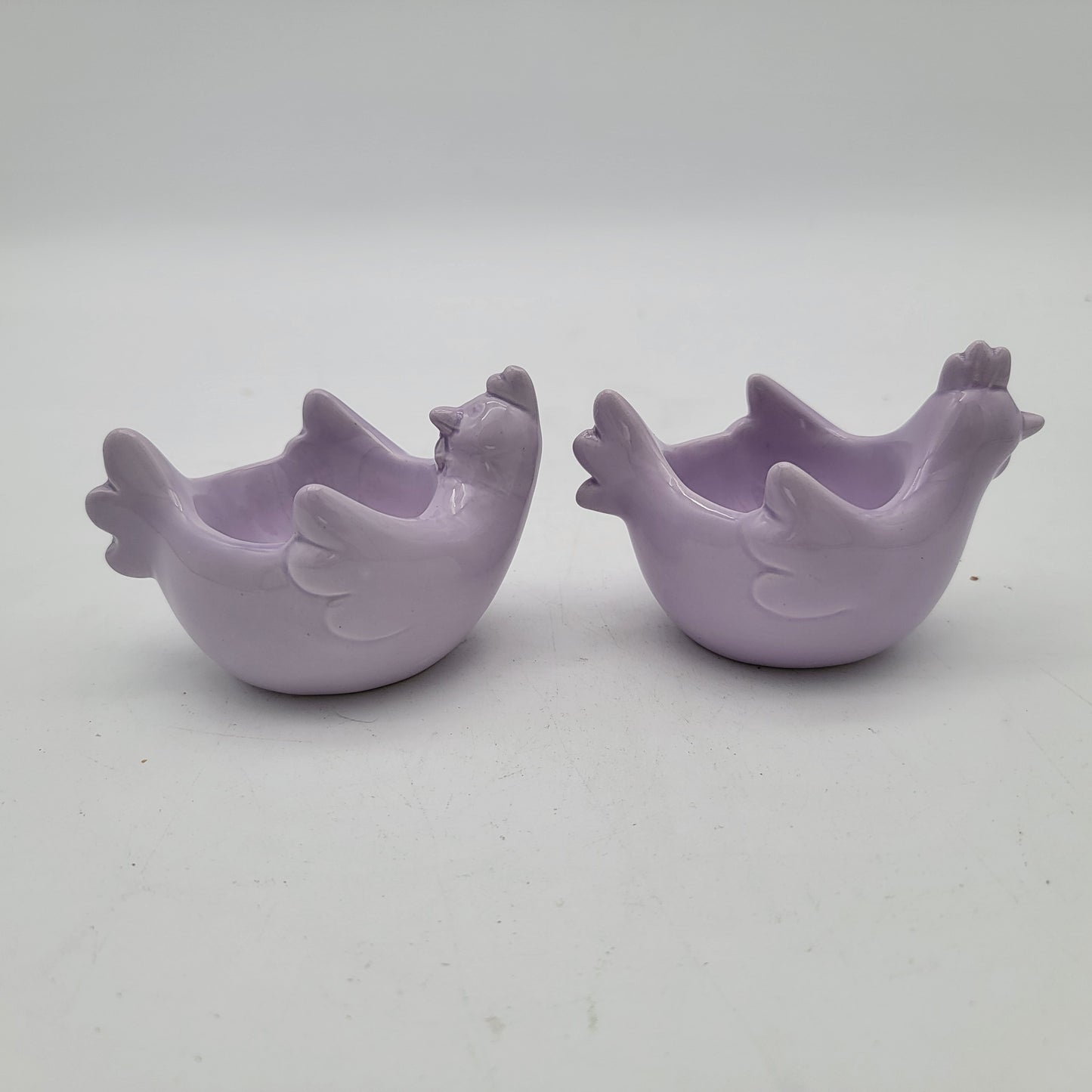 Pair of Purple Chicken Egg Holders