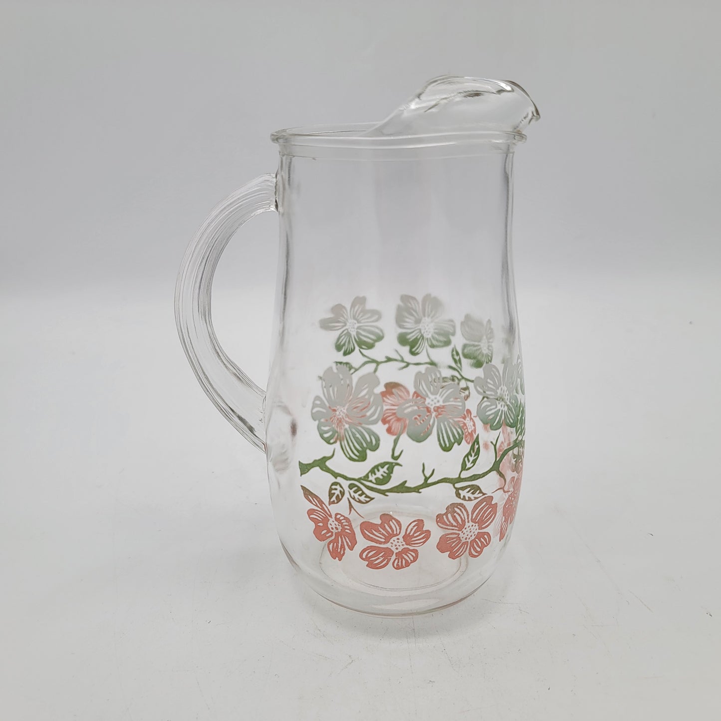 Vintage Federal Glass Wildrose Pitcher