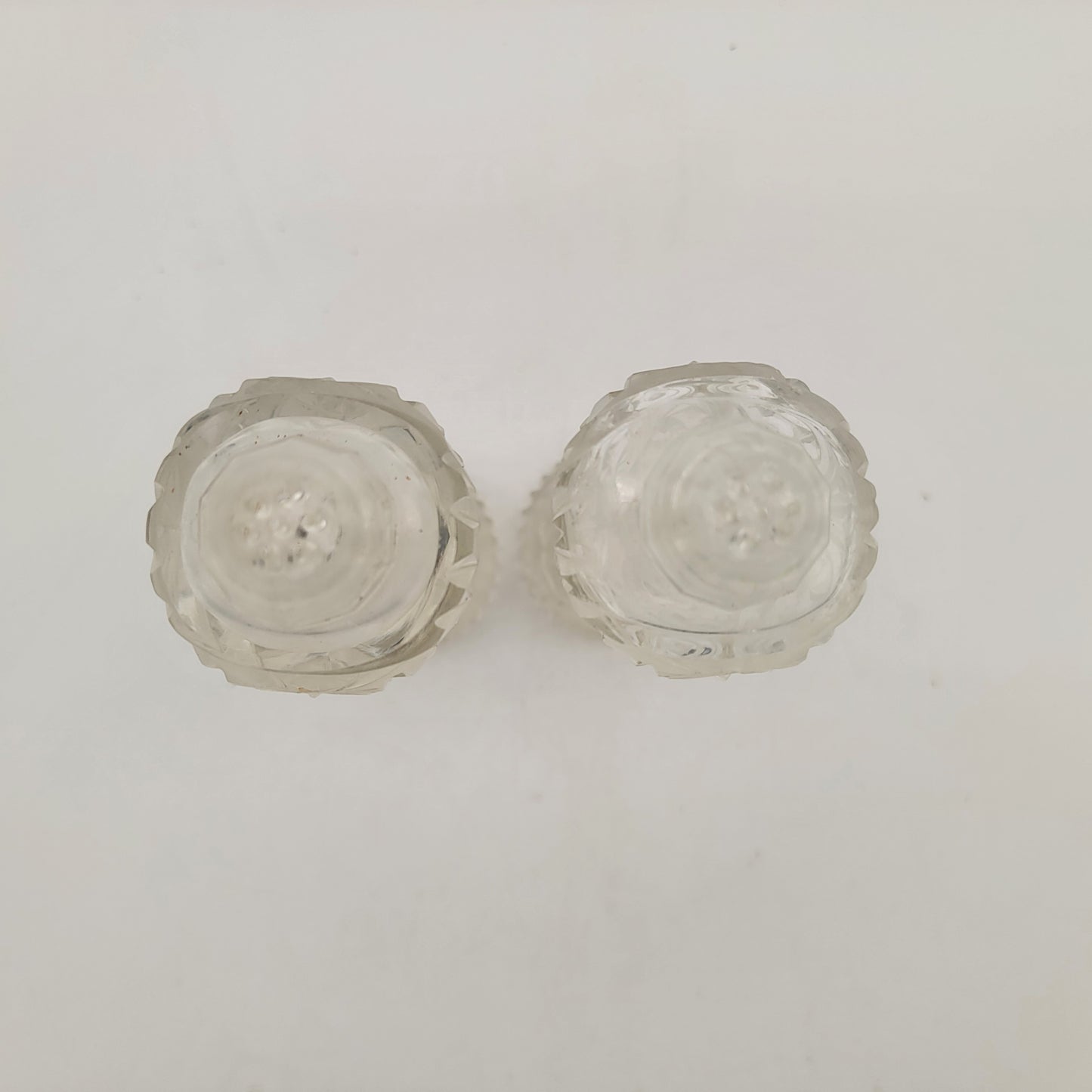 Cut Crystal Salt and Pepper Shakers