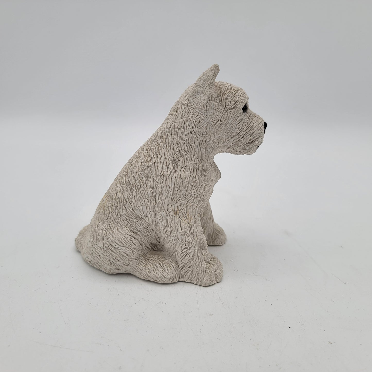 Realistic Westie West HIghland White Terrier Dog Sculpture